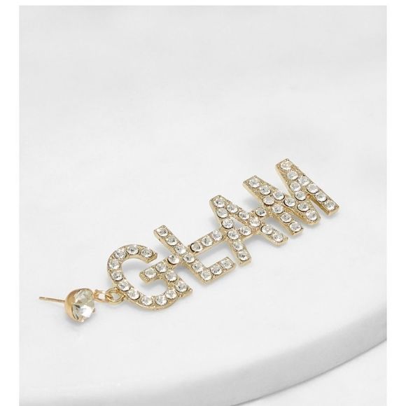 Rhinestone GLAM Ear Rings - Picture 3 of 5